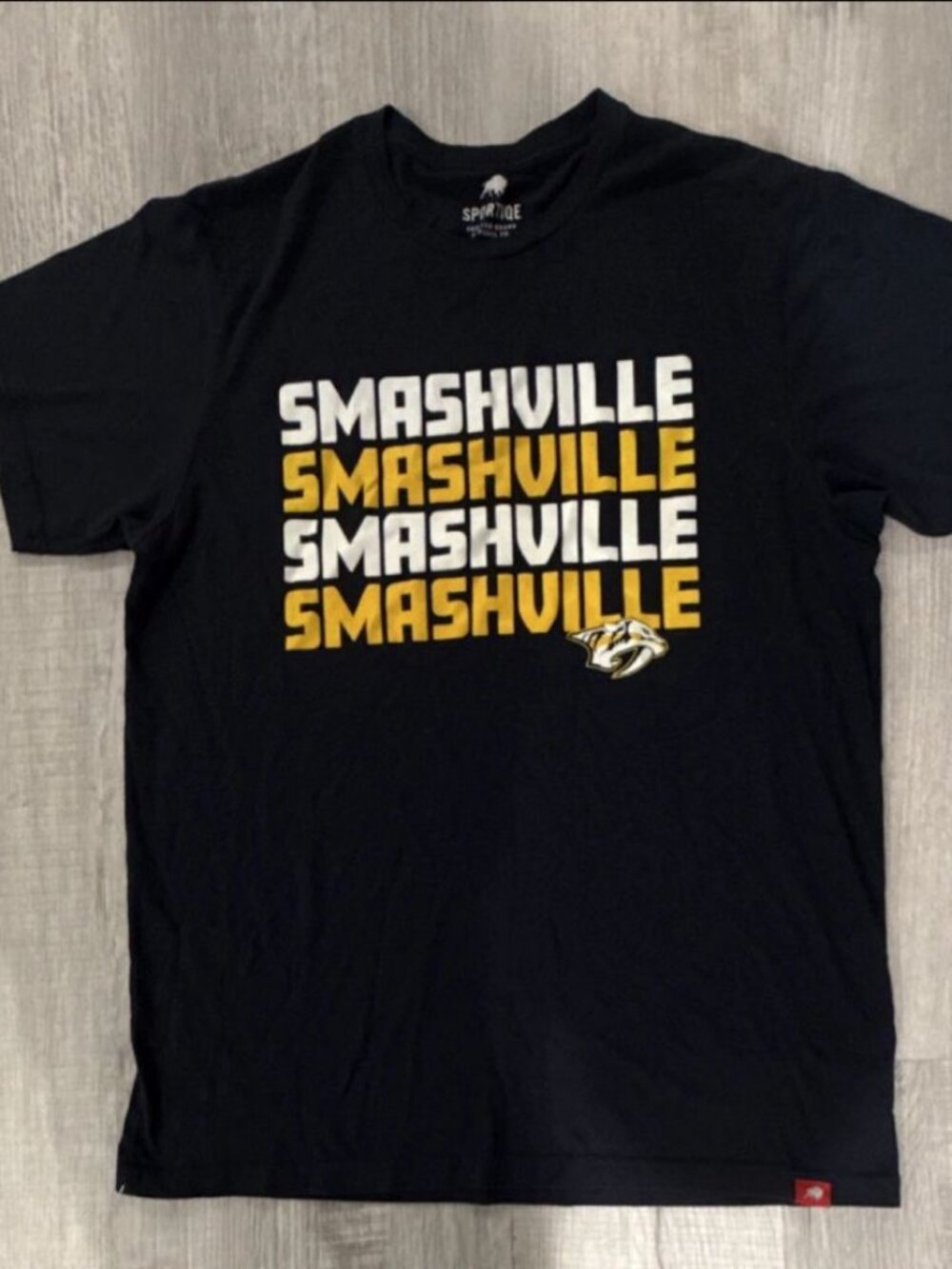Sportiqe Nashville Predators Smashville NHL Hockey Shirt XL Black